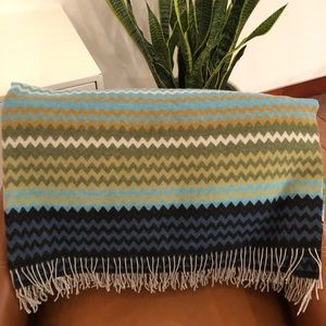 Missoni blue & Green Humbert Throw